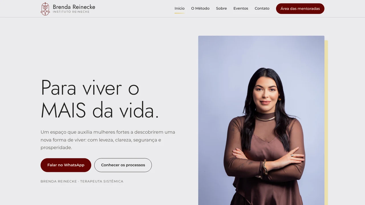 Página inicial do site Movimento Gera Movimento
